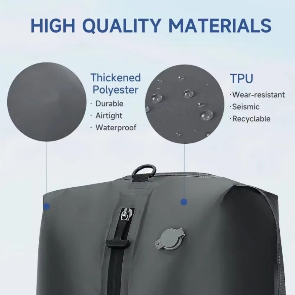 Travel Vacuum Storage Bags,17L-34L Reusable Empty Vacuum Bag for Clothes Outdoor Compression Pack Folding Bag with Air Pump
