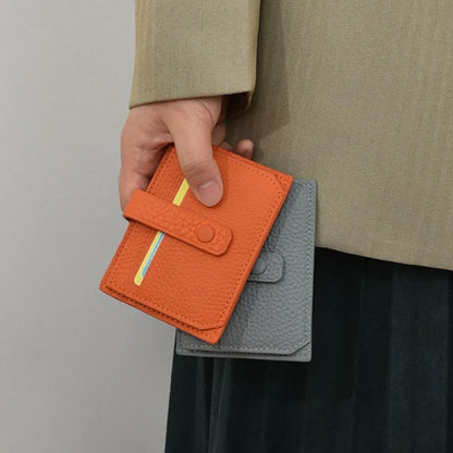 Women Men Slim Wallet Small Coin Purse Bank ID Card Case Package Pouch Card Cover Ultra-Thin Card Bag Leather Credit Card Holder