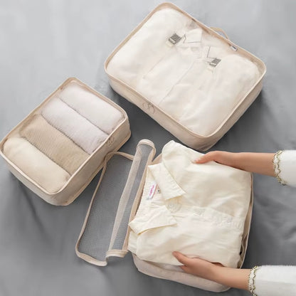 Business/Travel 7-Piece Storage Bag Set Clothes Sorting and Packaging Bag Travel Luggage Clothing Underwear Storage Bag