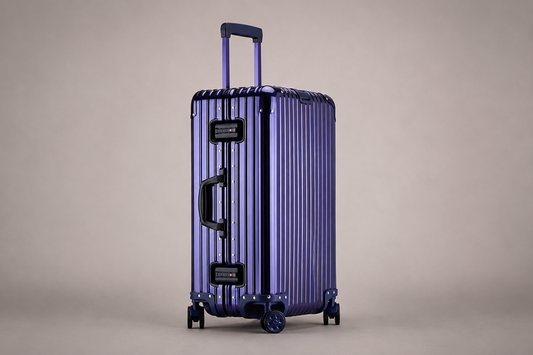 Blue All-Aluminum Magnesium Alloy Luggage