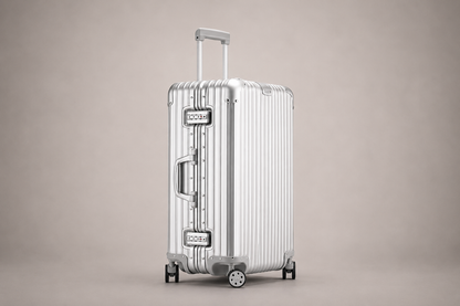 Silver All-Aluminum Magnesium Alloy Luggage