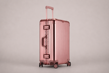 Pink All-Aluminum Magnesium Alloy Luggage