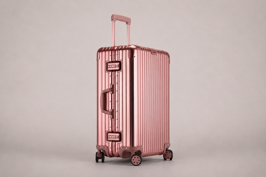 Pink All-Aluminum Magnesium Alloy Luggage