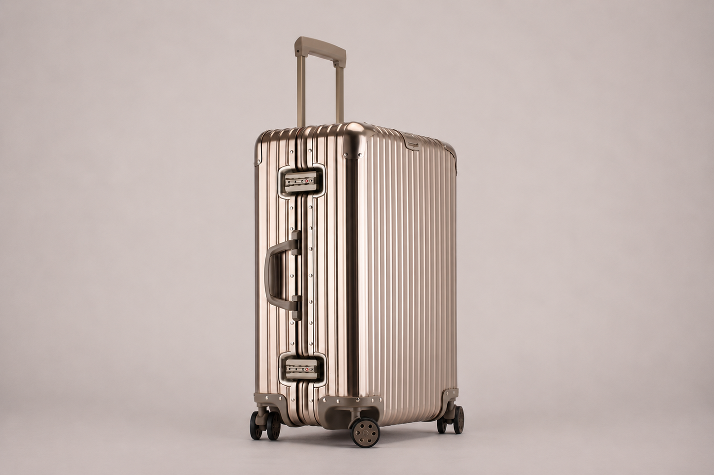 Gold All-Aluminum Magnesium Alloy Luggage