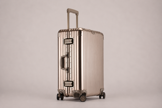 Gold All-Aluminum Magnesium Alloy Luggage