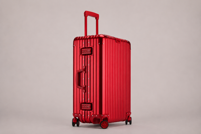 Red All-Aluminum Magnesium Alloy Luggage