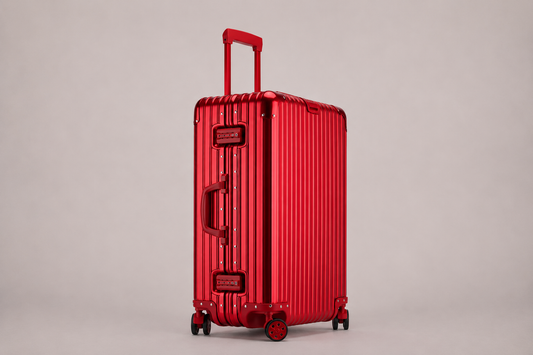 Red All-Aluminum Magnesium Alloy Luggage