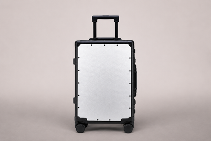 Silver Carbon Fibre Luggage