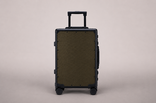 Brown Carbon Fibre Luggage