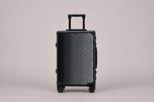 Checkered Carbon Fibre Luggage