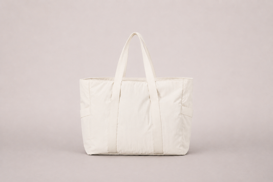White Comfy Travel Tote Bag