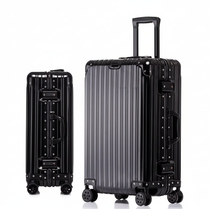 High Quality 100% Aluminum-Magnesium Alloy Material 20/24/26/29 Size Travel Luggage Spinner Brand Travel Suitcase