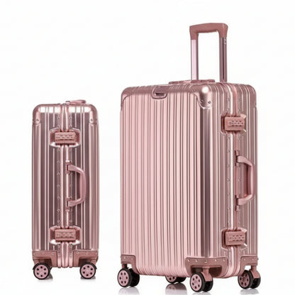 High Quality 100% Aluminum-Magnesium Alloy Material 20/24/26/29 Size Travel Luggage Spinner Brand Travel Suitcase
