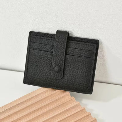 Women Men Slim Wallet Small Coin Purse Bank ID Card Case Package Pouch Card Cover Ultra-Thin Card Bag Leather Credit Card Holder