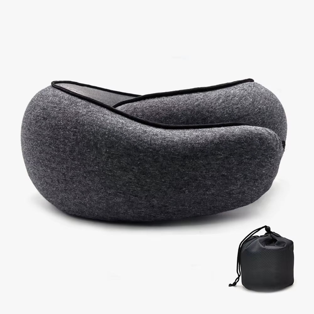 Memory Foam Neck Pillow Cervical Vertebra Travel Portable Noon Break Aircraft U Type of Pillow Sleep Camping Pillow Carry Bag