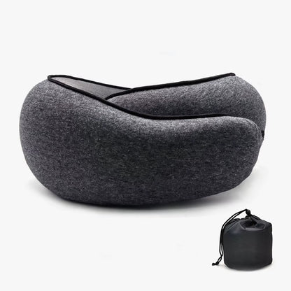 Memory Foam Neck Pillow Cervical Vertebra Travel Portable Noon Break Aircraft U Type of Pillow Sleep Camping Pillow Carry Bag