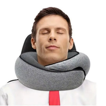 Memory Foam Neck Pillow Cervical Vertebra Travel Portable Noon Break Aircraft U Type of Pillow Sleep Camping Pillow Carry Bag